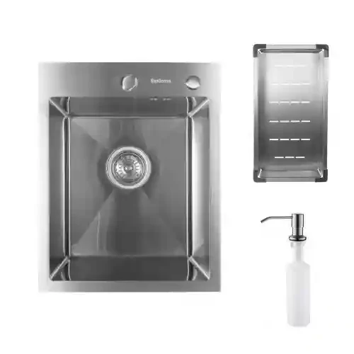 Chiuveta SanDonna  handamade HD4050 Crom satin VOR57917