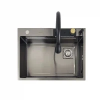 Chiuveta SanDonna  handamade HD6850 NEGRU VOR58102 2