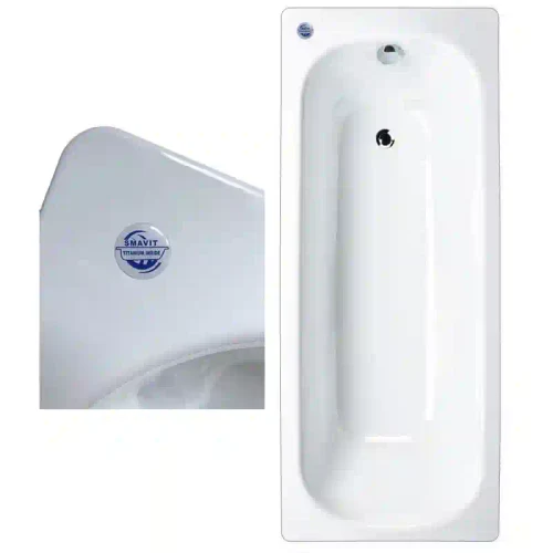 Чугунная эмалированная ванна Titano Bianco 170×70 VB AR