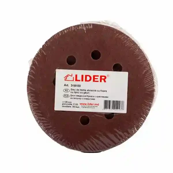 Disc Abraziv 125mm P80 cu fixare cu gauri 318080 2