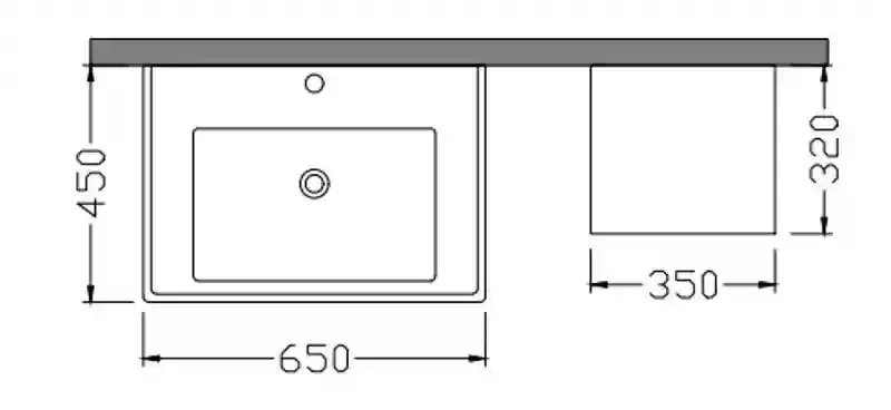 Mobilier de baie Kona Plus 65 dorado 3