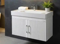 Mobilier de baie suspendat AREA 85cm white+Sharp 85