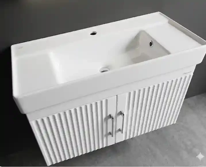Mobilier de baie suspendat AREA 85cm white+Sharp 85 2
