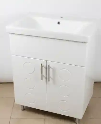 Тумба с раковиной Pal 600 белая 2