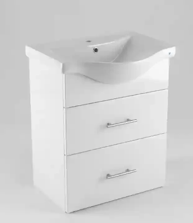 Mobilier de baie lav.BLANK alb 65cm (Basic 7065 2
