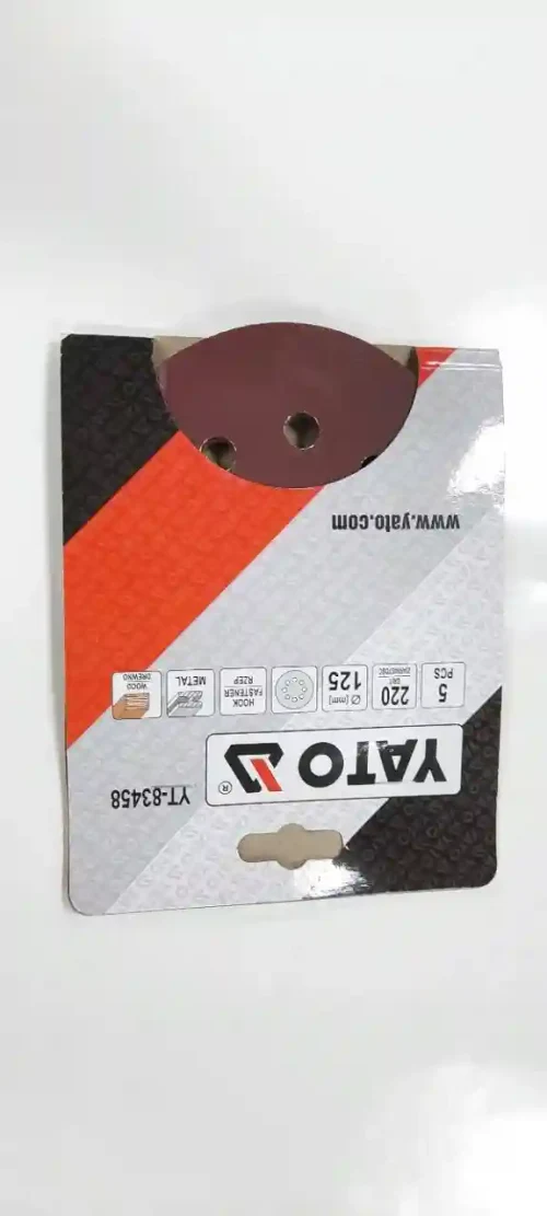 Disc velcro cu perforatii P220 YATO 83458(set 5buc)