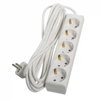 Удлинитель Y05 5L 2P+PE, 5 м, 3×1 мм², 10 A/250 V, GENERICA