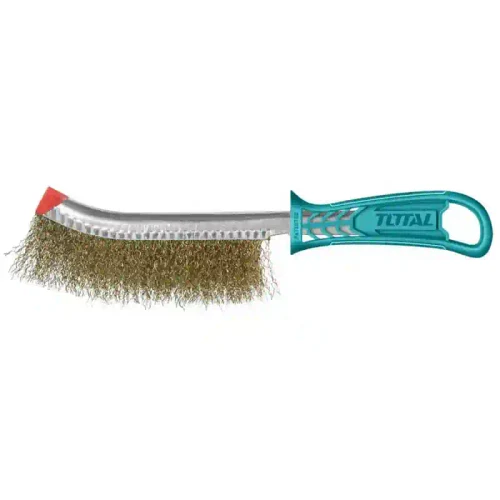Perie sirma curbata lemn 250mm Total 1220703