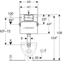 Резервуар встроенный Delta 12 6/3.5L 2