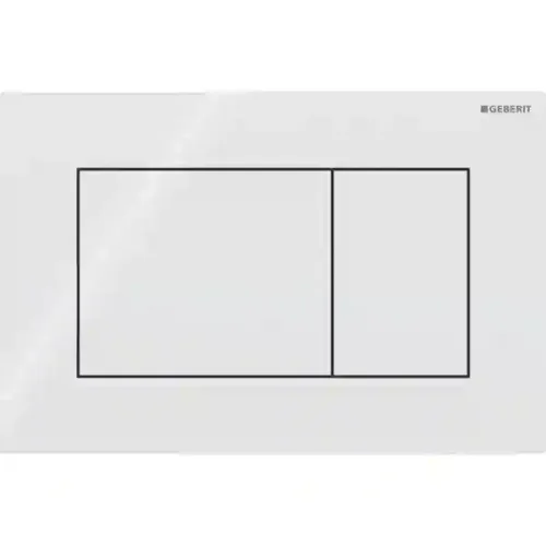 Клавиша смыва Sigma 01 квадратная двойная White
