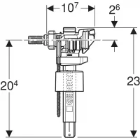 Механизм для Туалет FV Typ 383 sc 3/8 E/C CH 2
