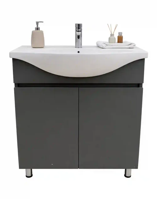 Mobilier de baie MELIS ANTRACITE 65cm