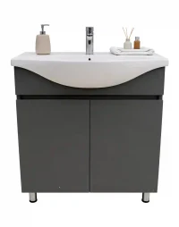 Mobilier de baie MELIS ANTRACITE 80cm