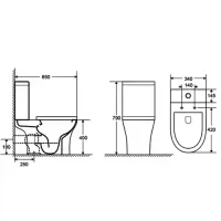 WC+Rezervor B-2317A White 650*340*790 2
