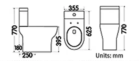 WC+Rezervor B-2451A White 625*355*770 2