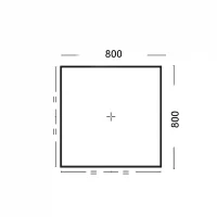 Cadita de dus S8080 White 800*800*25 2