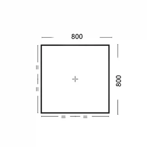 Душевой поддон S8080 White 800*800*25