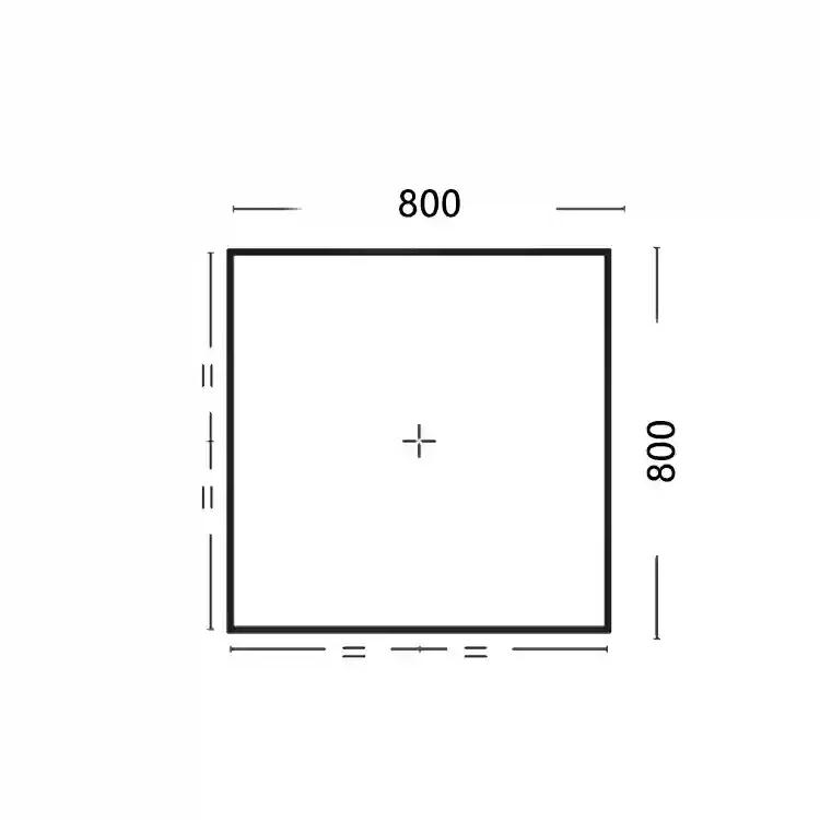Cadita de dus S8080 White 800*800*25 2
