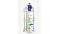TRIANGLE CORNER ORGANIZER 18cm CHROME/DK-717(12)