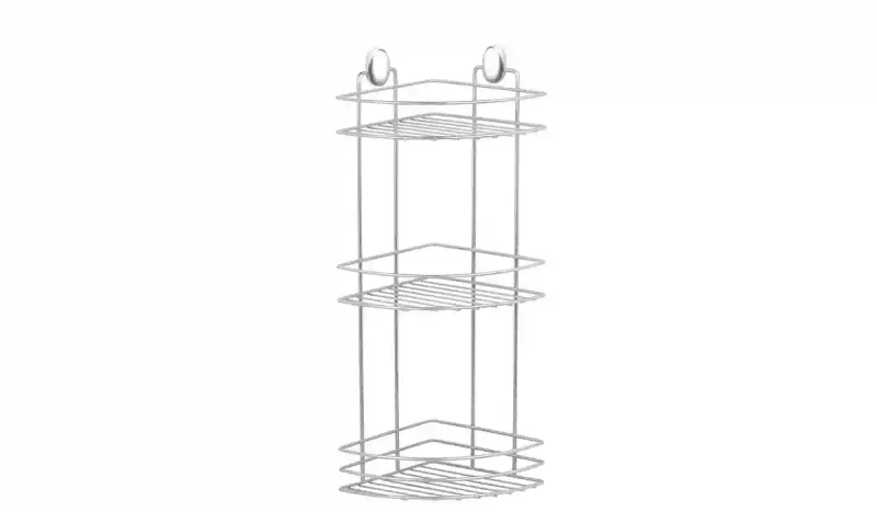 TRIANGLE CORNER ORGANIZER 18cm CHROME/DK-717(12) 2