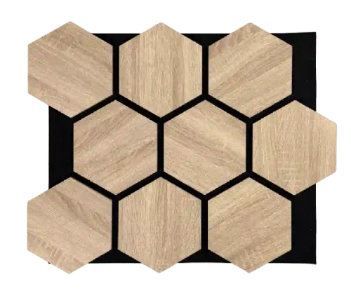Акустическая панель шестигранная MDF Sonoma Oak (Дуб Сонома)