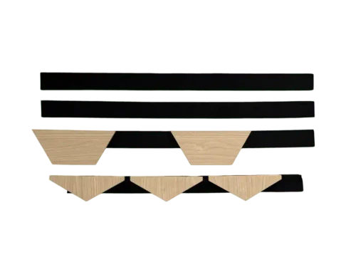 Стартовый/финишный профиль для шестигранной декоративной панели MDF Maple (Клён)