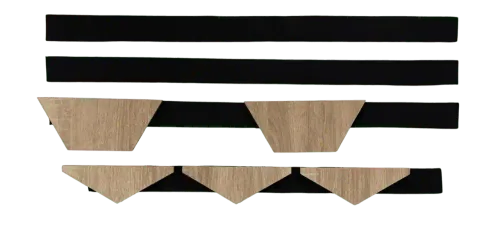 Стартовый/финишный профиль для шестигранной декоративной панели MDF Sonoma Oak (Дуб Сонома)